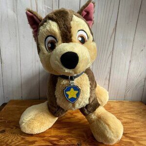 Build A Bear Workshop Nickelodeon 14" Paw Patrol Chase Dog Plush EUC Kids Toy